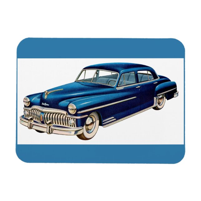 1950 blue DeSoto print Magnet (Horizontal)