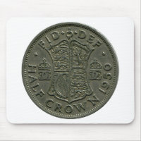 1950 British Half Crown mousepad