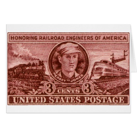 1950 Casey Jones Stamp Cards (Front Horizontal)