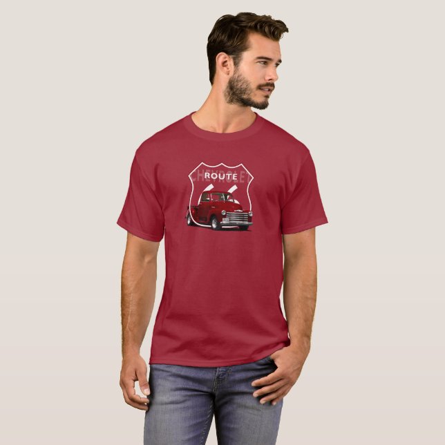 1950 Chevrolet 3100 Truck. 1950 Red Chevy Truck. T-Shirt (Front Full)