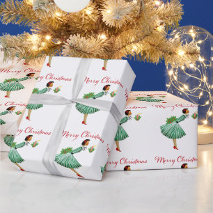 1950 Christmas Vintage Lady Wrapping Paper