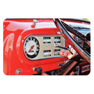 1950 Classic Pickup Truck Dashboard Magnet