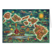 1950 Dole Map of Hawaii Joseph Feher Oil Paint (Front Horizontal)