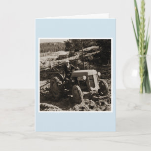 1950 Ferguson tractor Finland Birthday card