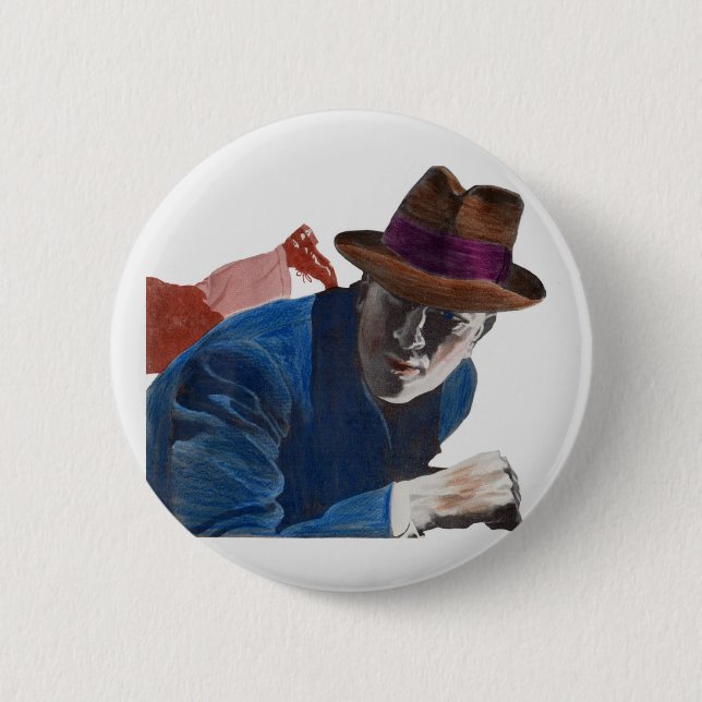 1950 gritty detective action button (Front)