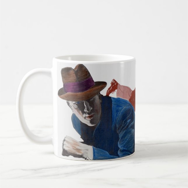 1950 gritty detective action coffee mug (Left)
