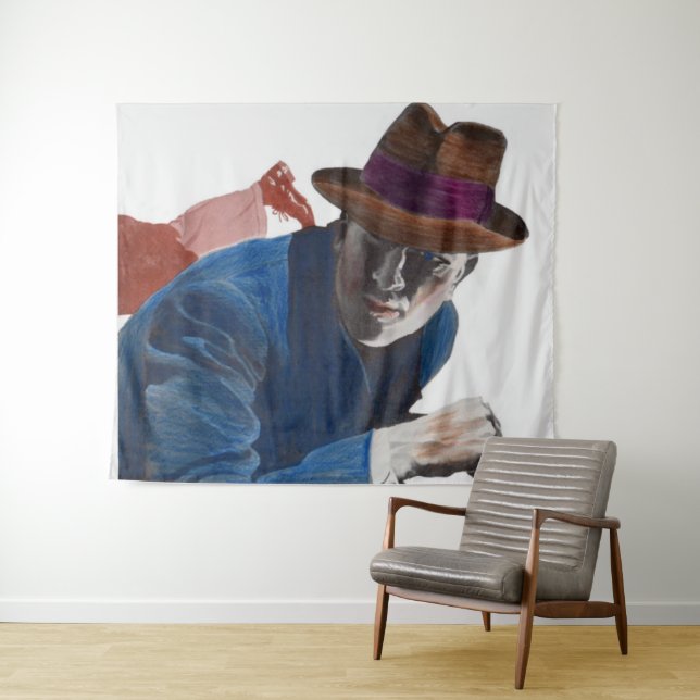 1950 gritty detective action tapestry (In Situ (Horizontal))