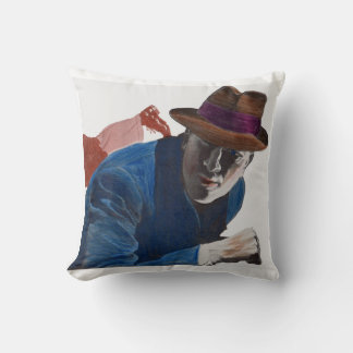 1950 gritty detective action throw pillow