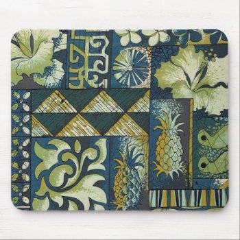 1950 Hawaiian Textile Mouse Pad by timelesscreations at Zazzle