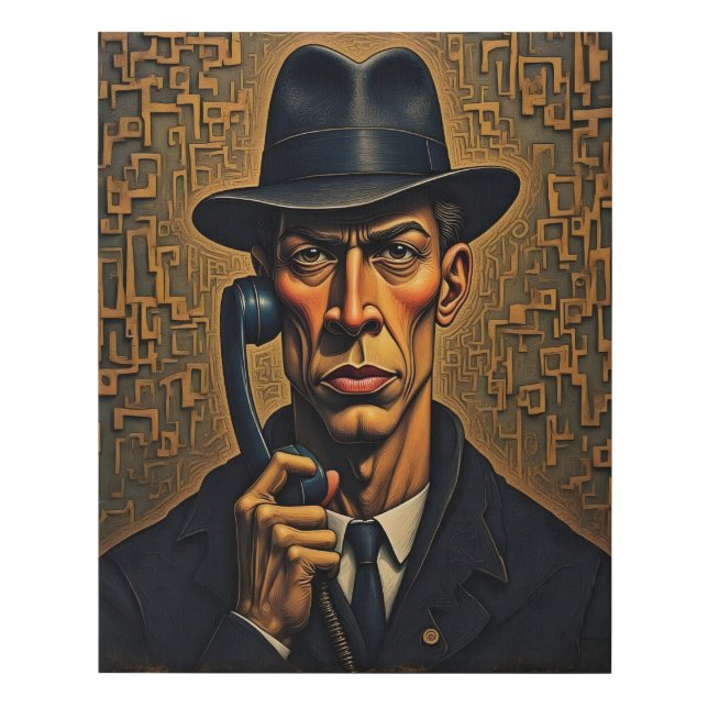 1950 is calling faux canvas print (Front)