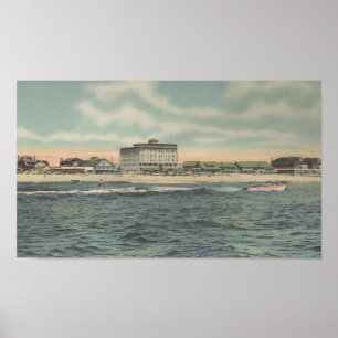 1950 Ocean City, MD water sports Poster