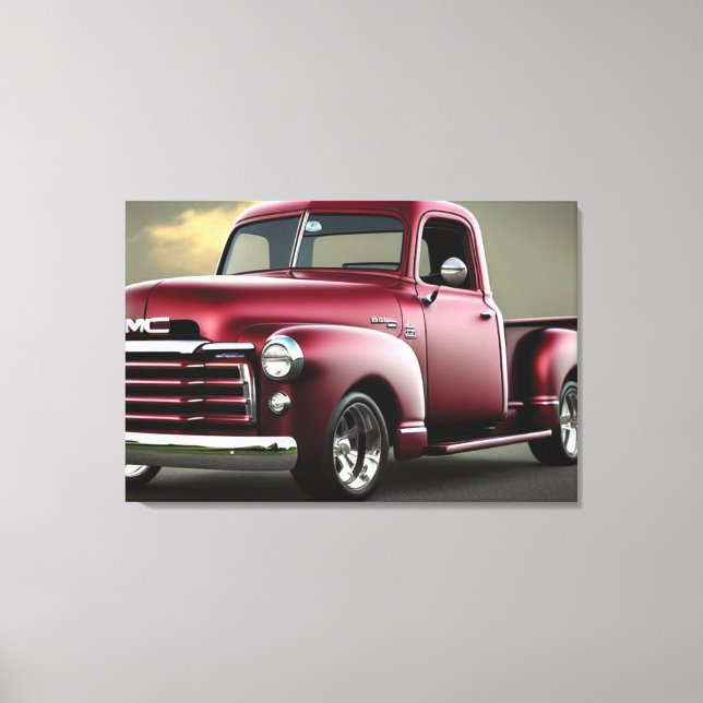 1950 Pickup Truck Canvas Print (Front)