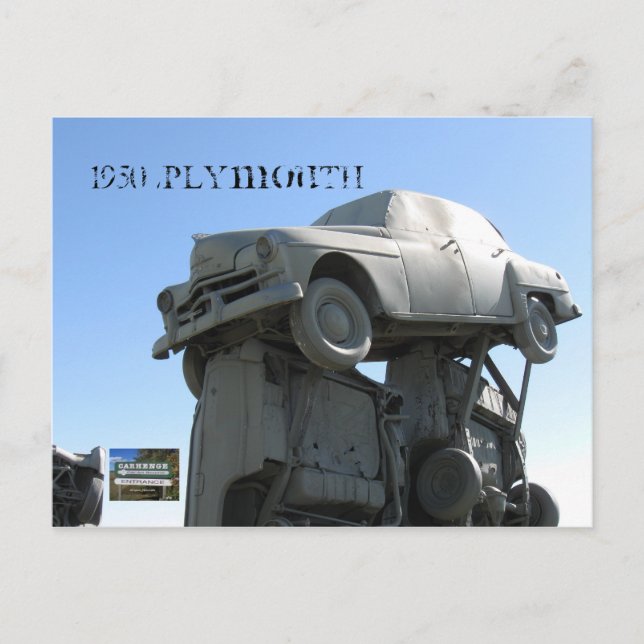 1950 Plymouth Postcard (Front)