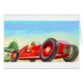 1950 red racing car (Front Horizontal)