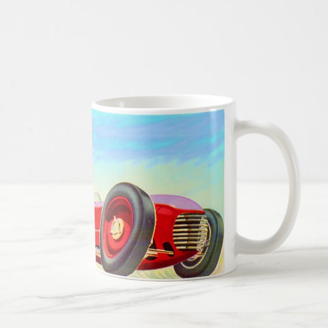 1950 red racing car coffee mug (Right)