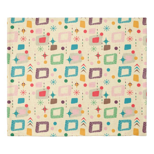 1950´s Atomic Pattern Duvet Cover (Front)