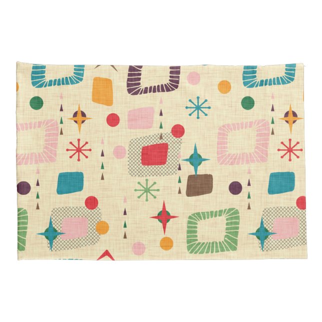 1950´s Atomic Pattern Pillow Case (Back-Right)