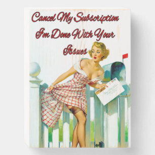 1950’s Mishap by Gil Elvgren Wooden Box Sign