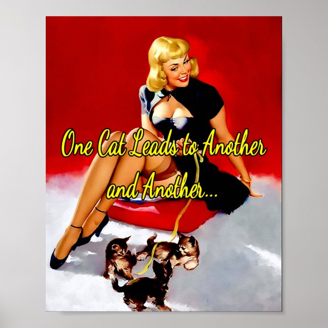 1950’s Pinup Some Cute Tricks by Gil Elvgren   Poster (Front)