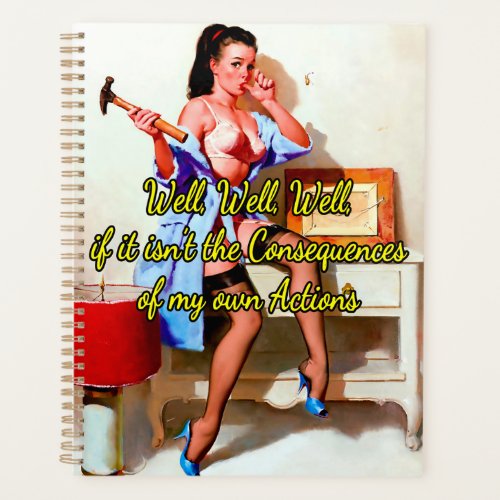 1950s Pinup the wrong nail by Gil Elvgren Planner