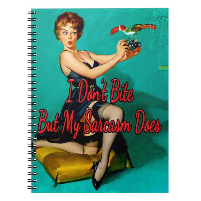 1950’s Ruffled Feathers by Gil Elvgren Notebook (Front)