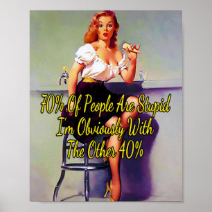1950’s Spilled Ice Cream by Gil Elvgren Notebook Poster