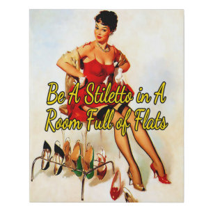 1950’s Trying on Shoes by Gil Elvgren Faux Canvas Print