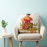 1950’s Trying On Shoes By Gil Elvgren Throw Pillow at Zazzle