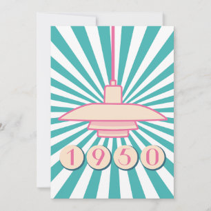 1950 vintage and elegant invitation