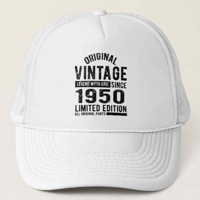 1950 Vintage Birthday Trucker Hat (Front)