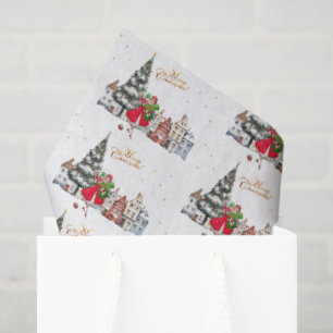1950 Vintage Lady Christmas Shopping Tissue Paper