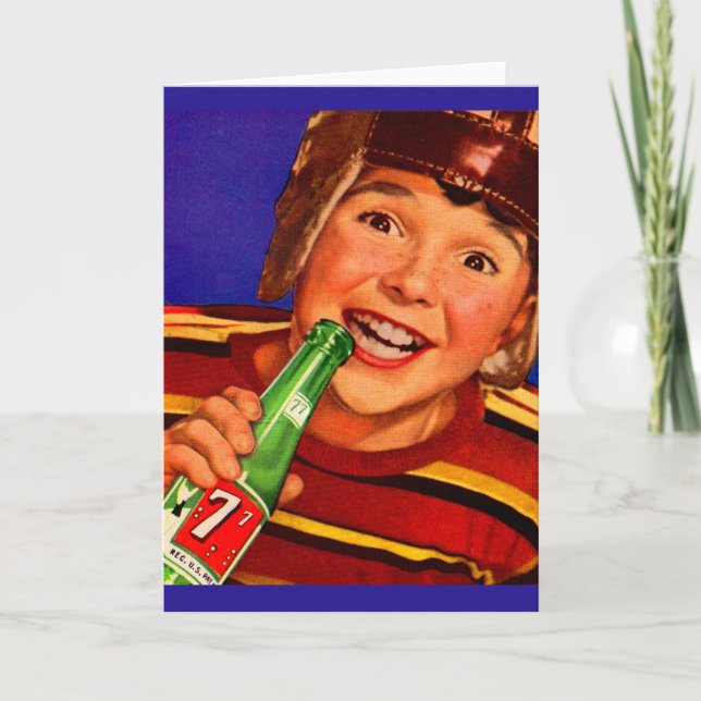 1950s ‘77 soda ad card (Front)