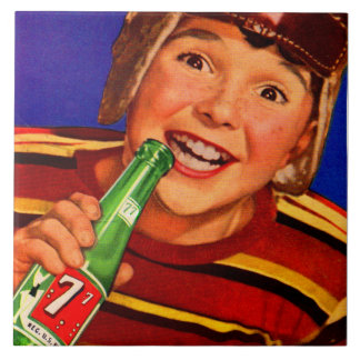 1950s ‘77 soda ad ceramic tile