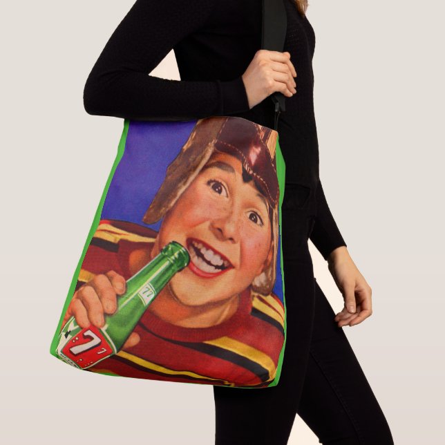 1950s ‘77 soda ad crossbody bag (Close Up)