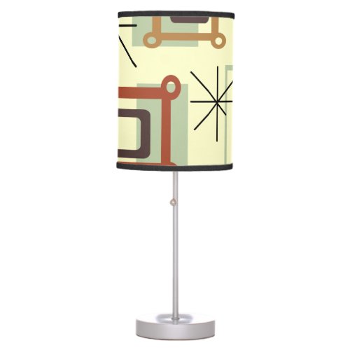 1950s Abstract Pop Art Table Lamp