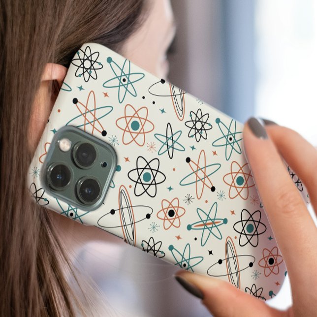 1950s Atomic Era Space Age Mid-century Pattern iPhone Case (Creator Uploaded)