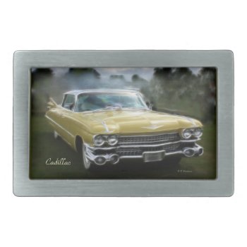 1950s Cadillac Belt Buckle by Rosemariesw at Zazzle