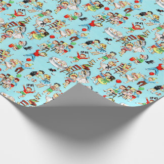 1950s Children's Birthday Gift Wrap