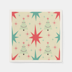 1950s Christmas Retro Napkins