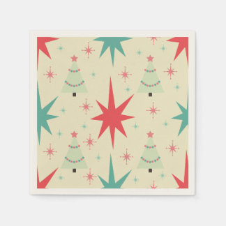 1950s Christmas Retro Napkins