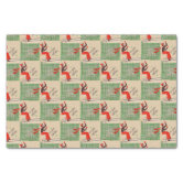 Varied Red, Green, White Christmas Stripes Tissue Paper