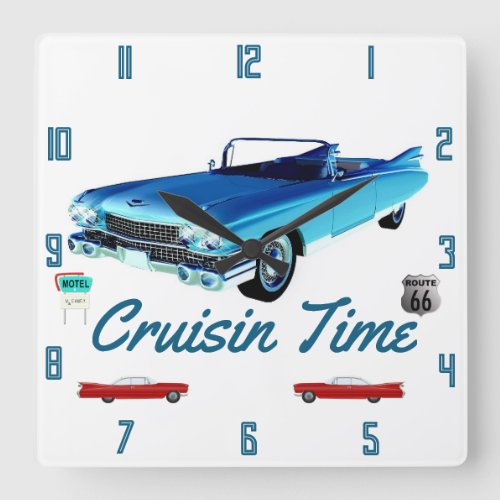  1950s Classic American Car Wall Clock