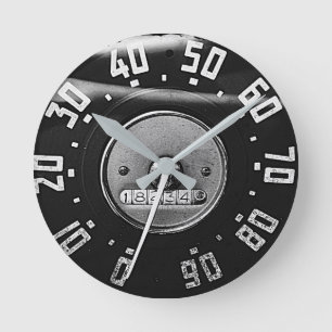 1950s Classic Pickup Truck Round Clock