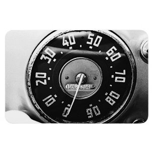 1950s Classic Pickup Truck Speedometer Refrigerato Magnet