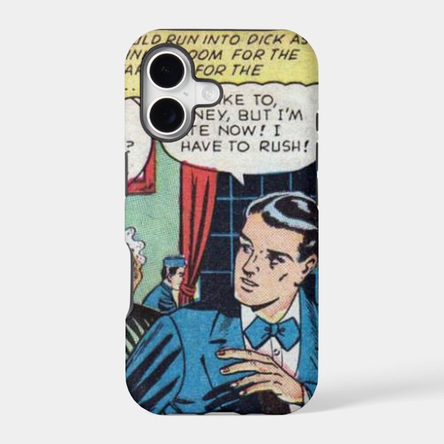 1950s Classic Romantic Comic Iphone Case (Back)