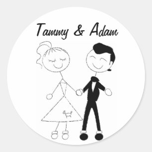 1950's Couple Stickers