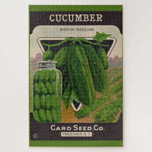 1950s cucumber seed packet cover jigsaw puzzle