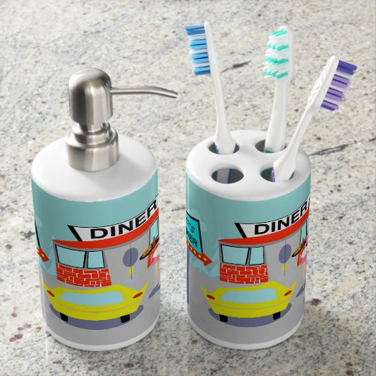 1950's Diner Bath Set (Front)