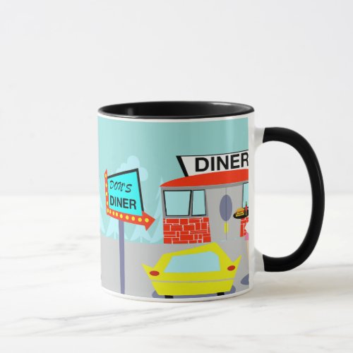 1950s Diner Coffee Mug