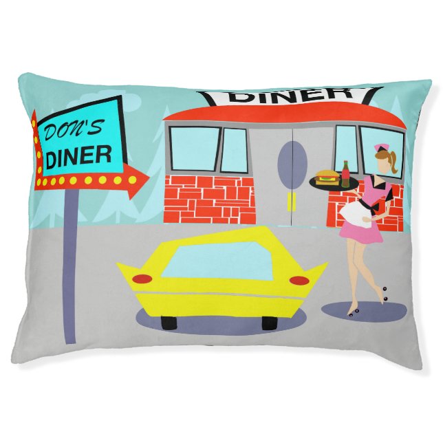 1950's Diner Dog Bed (Front)